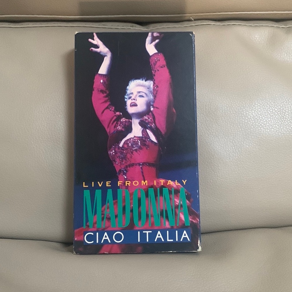 Live From Italy Madonna CIAO ITALIA 1988 VHS Cassette